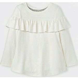 Ruffle long sleeve shirt